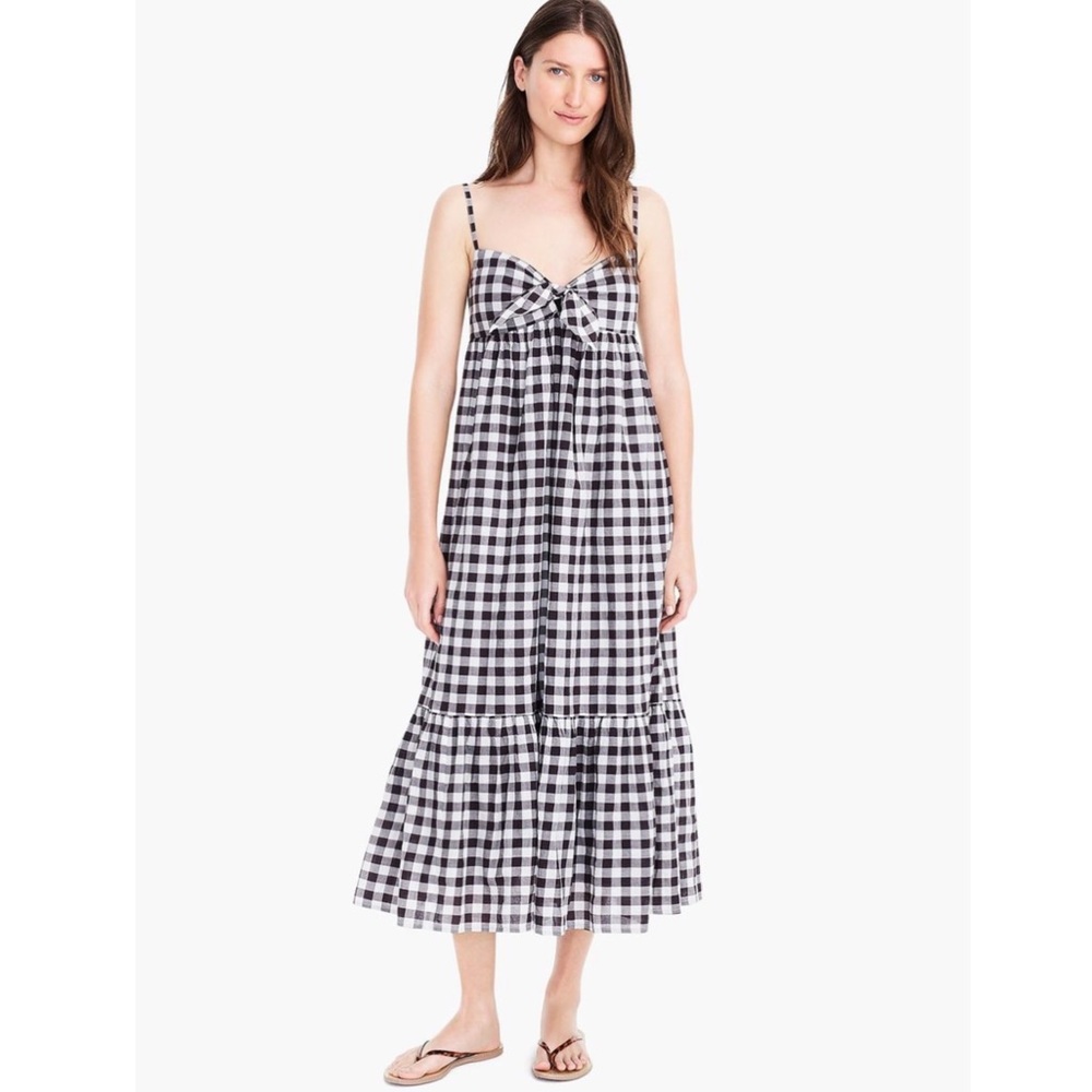 J CREW Gingham Beach Dress